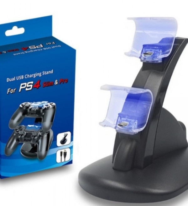 Dual Charging Dock Station Dualshock PS4 Vertical Stand Controller