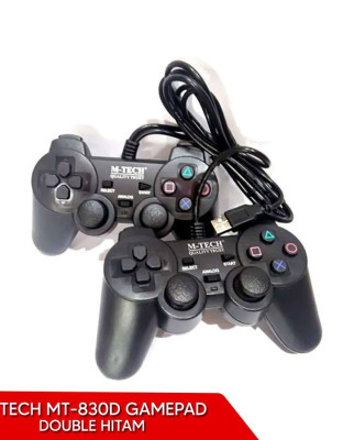 GAMEPAD USB DOUBLE MTECH MT-830D HITAM - JOYSTICK M-TECH PC LAPTOP