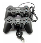 Gamepad Joystick Double Black USB / Stick PS Laptop PC